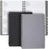 Juvale 2-Pack Spiral Password Keeper Book, Password Notebook with Alphabetical Tabs, Gray/Black (80 Lined Pages)