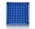 Cryogenic Storage Box, Polycarbonate Freezer Boxes, Blue/81 Place for 1.5-2.0 mL Cryotubes