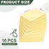 M&G Sticky Notes - 3 x 5 Inch, 10pcs Note Pads with Strong Sticking Power for Home Office Classroom, Yellow