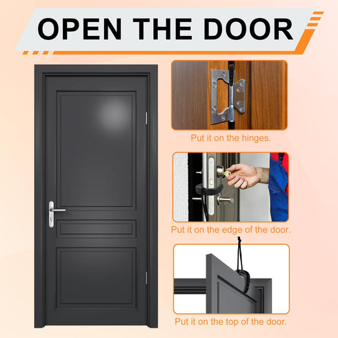 PEUTIER 4pcs Door Jam for Law Enforcement, First Responder Door Stopper Emergency Police Door Jam Security Medical