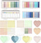 BAYTORY 1600 Sheets Transparent Sticky Notes with Lined, Clear Waterproof 3 x 3 inch Memo Pad, Self-Adhesive