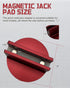 Universal Magnetic Jack Pad - Jack Puck Pinch Weld Frame Rail Adapter for Universal Vehicles, Red-1 Pack