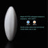 MECCANIXITY 2 Pcs Magnetic Stirrer Mixer Stir Bar Rod 30mm(1.18") Olive Shape PTFE Coating Magnet White for Laboratory