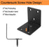 YIKORLO 30 Pack 1.5" 1.5" 90 Angle Brackets, x Black Heavy Duty Stainless Steel Corner Brace, L Shaped Shelf Bracket