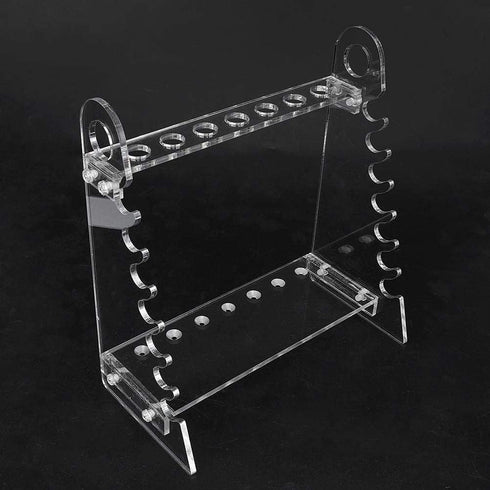 Pipette Rack, Organic Glass Trapezoid Holder, 1.5cm Hole Diameter for Experiment