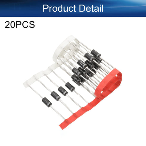 Heyiarbeit 20Pcs MUR460 Rectifier Diode 4A 600V Power Rectifier for Circuit Isolation Electrical Experiments