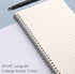 Spiral Notebook, College Ruled, 4 Pack Large B5 Lined Notebooks, 8" x 10", 560 Thick Paper, 24pcs Index Tabs, Pastel