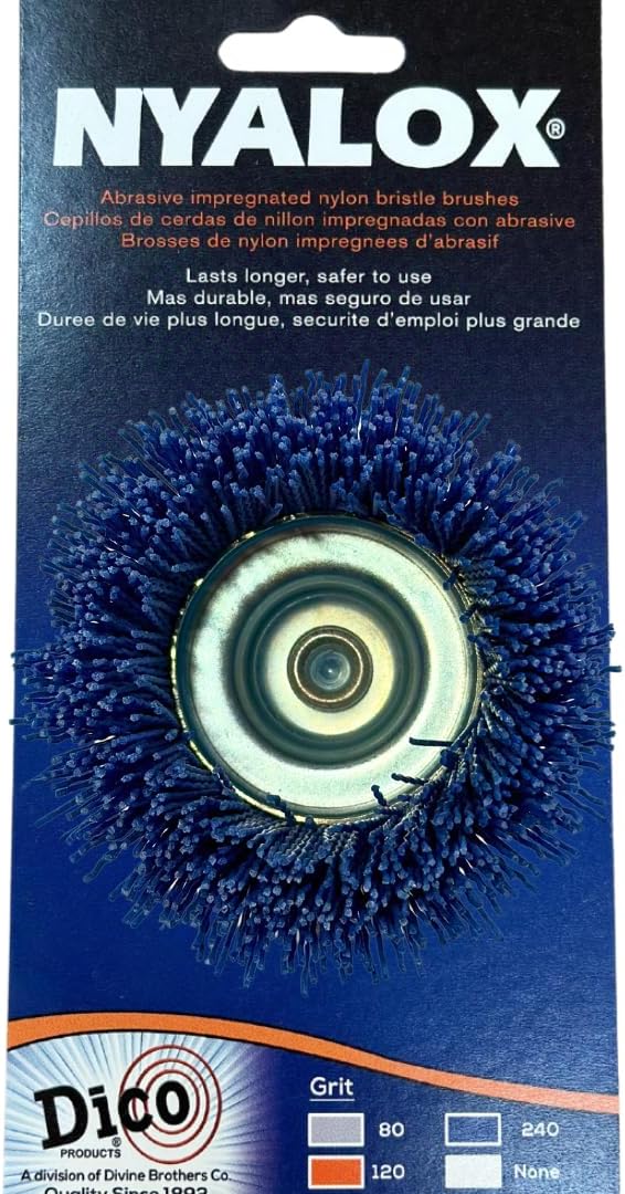 Dico Nyalox Cup Brush 21/2-Inch Blue 240 Grit, 541-786-21/2