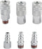 Yolass 3/8” NPT Industrial Air Coupler, 3 Pcs High Flow Coupler and 3 Pcs Air Plug for Professional Workplace