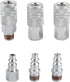 Yolass 3/8” NPT Industrial Air Coupler, 3 Pcs High Flow Coupler and 3 Pcs Air Plug for Professional Workplace