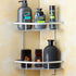 2 Hawsam No Drilling Bathroom Corner Shelves, Aluminum Tier Shower Shelf Caddy Adhesive Storage Basket for Shampoo