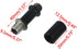15 Sets M10 Parts(1.57" Wealrit Black Straight Pipe Lamp Stem with Connector Metal Threaded Extension Rods Lamp