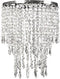 Tadpoles Faux Crystal Triple Layer Dangling Shade in Chandelier Style | 9"