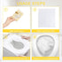 Lagincig 50PCS Toilet Seat Covers Disposable Flushable Travel Essentials for Public Restrooms, Airplane, Camping