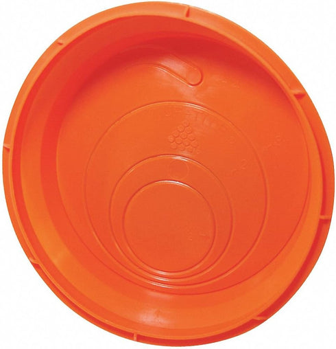 Schedule 40 Pipe Seal Drain Plug for 4" PVC Pipe, Plastic Orange Accessory