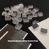 FCLUB Ultra-Thin Adhesive Magnets, 100Pcs Self-Adhesive Magnetic Squares for Crafts