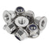 MewuDecor M4-0.7 Flange Nylon Insert Lock Nuts, Flanged Locknuts, DIN 6926, Stainless Steel 18-8 (304), 25 PCS
