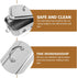 Stainless Steel Medical Storage Case with Lid and Holes Utility Tray for Doctor Tools for Organizing Instruments