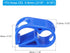 PATIKIL Plastic Tube Tubing Clamps, 2Pcs 3/16" - 5/16" Tube OD Adjustable Precise Flow Control Hose Clamp Clip for Laboratory Pinch Valve, Blue
