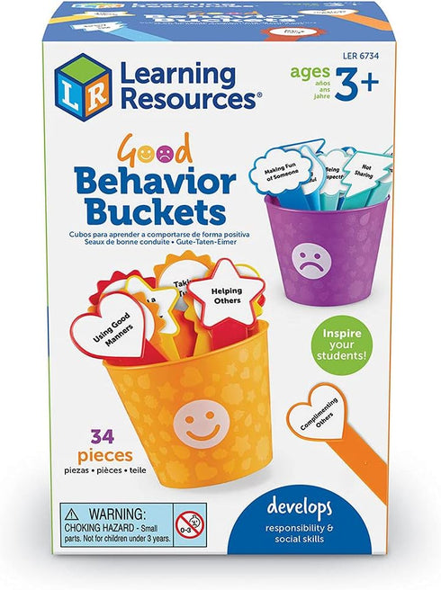 Learning Resources Good Behavior Buckets - Montessori Toys, Calm Down Corner Supplies, Social Emotional Learning Skills