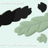 Set, Keyboard Wrist Rest Pad Leaf Shape PU Leather Memory Foam Wrist Cushion Support,Mouse Wrist Rest Pad,Non-Slip