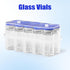 otwooi 2ml Sealed Empty Vials for Injection, Transparent Glass Vials with Self-Healing Injection Port, 10pcs