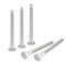 uxcell 15pcs Hex Head Lag Screws, 1/4" x 2-1/2" 304 Stainless Steel Partial Thread Wood Screws