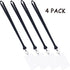 YOUOWO Lanyards Black with Retractable Badge Reel and Vertical ID Badge Holder, Waterproof (4 Pack)
