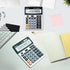 M&G Desk Calculator, 12 Digit Extra Large LCD Display, Dual Solar Power and Battery for Office Home School