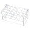 YOKIVE Tube Rack Holder, Acrylic Test Tube Rack for 10ml and 15ml Lab Test Tubes, Clear with 18-Sockets
