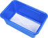 Storex Small Cubby Bins – Plastic Storage Containers for Classroom with Non-Snap Lid, 12.2 x 7.8 x 5.1 inches, Blue,