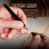 Scriveiner Black Lacquer Rollerball Pen, Luxury Pen with 24K Gold Finish, Schmidt Ink Refill, Best Gift Set for Men