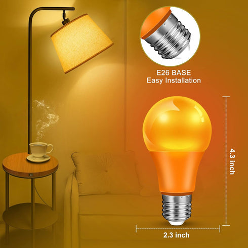 2-Pack Green LED Christmas Light Bulbs, 9W (60W Equivalent), E26 Base for Holiday Lighting