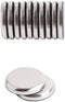 U Brands 1.25” High Energy Brushed Metal Magnets, Silver, 12-Count for Glass Dry Erase Boards (2911U00-12)