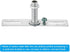 4" 4 Pack Set PATIKIL Ceiling Light Plate Kit, Light Crossbar Mounting Bracket Universal Lamp Fixture Hardware