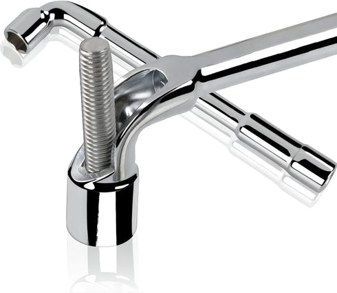 Socket Wrench 19 mm, 1 Pcs Socket Spanners, L Shaped Spanner, Angled Head Wheel Nut Socket Wrench, Metric Hex Spanner by Fxionicon
