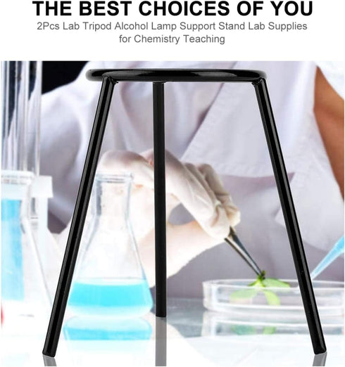 Lab Tripod Burners - 2 Pcs Lab Tripod Stand Lamp for Bunsen Burner Support in Chemistry Teaching