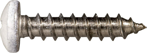 White Phillips Pan Sheet Metal Screws, #8 x 3/4"