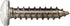 White Phillips Pan Sheet Metal Screws, #8 x 3/4"