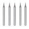 SpeTool 5Pcs Carbide Ball Nose End Mills with TiAlN Coated , 1/32