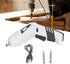 Electric Screwdriver Set - Cordless Handheld Power Screwdriver with 2Pcs Bits, USB Rechargeable Drill Kit, White