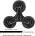 8 Inch, 2 Pack uxcell Stair Climbing Wheels Replacement Rubber Foaming Shopping Cart Tri-Wheels Repair for Folding