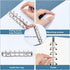 BENECREAT 4 Pcs 6 Holes A7 Ring Binder Mechanism Replacement Kit with Screws