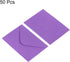 PATIKIL Mini Envelopes, 50 Pack Mini Gift Card Business Card Envelopes for Weddings, Purple