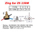 Zing Ear ZE-136M 3/8 Two Circuit 3-Way Rotary Button Switch, Brass Replacement Part for Lamps