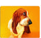 Basset Gaming Mousepad, Funky Face Funny Basset Hound Dog Mouse Mat, Non-Slip Rubber, 9.5 x 7.9 Inch