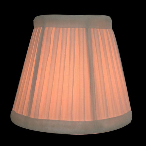 CSO-1030-5WH 3 5 4.25, Royal Designs, Inc. Box Pleat Empire Chandelier Shade, x x White