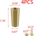 4PCS 1.18-Inch T Tulead Cutting Board Feet Brass Cutting Board Leg Feet Chopping Board Feet Height