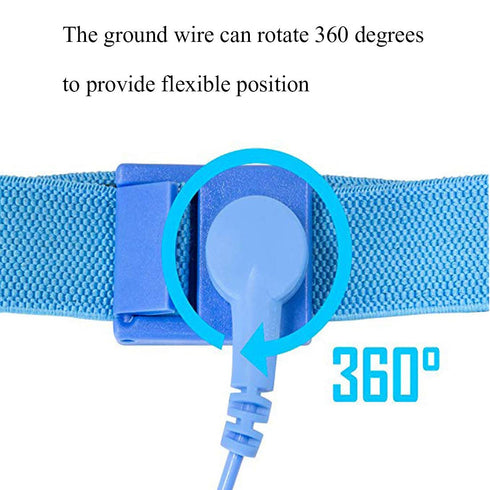 Esd Wristbands,Adjustable ESD Wrist Band Fits - 4 Pack for Working on Sensitive Electronic Devices