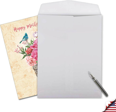 The Best Card Company Big Mother's Day Card, 8.5 x 11 Inch, Floral Card for Mom, Beautiful Flowers